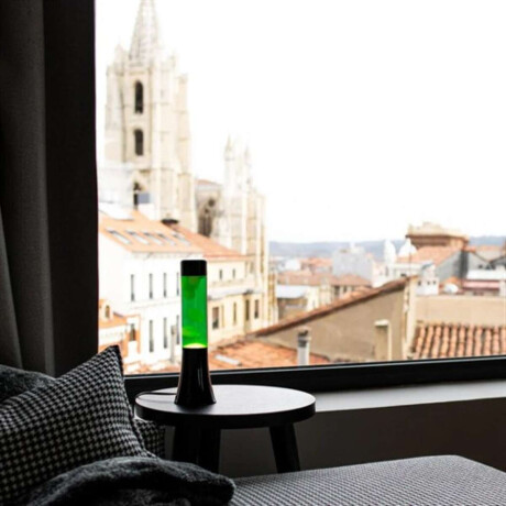 Lámpara De Lava Verde Y Amarilla 30 Cm