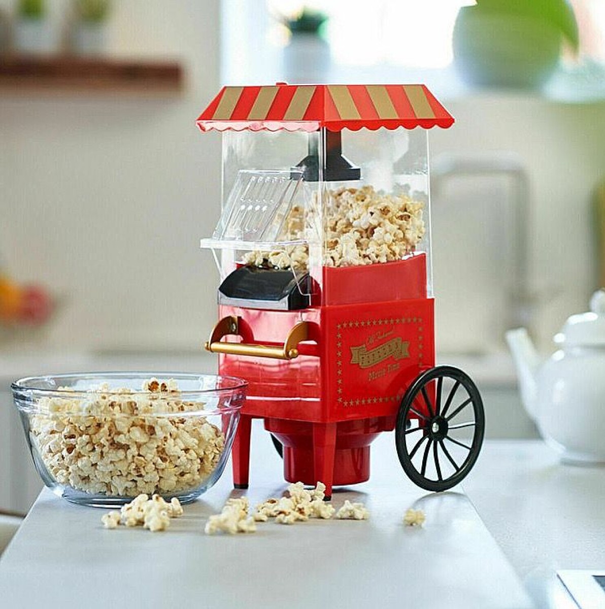 Maquina Popcorn Vintage Eléctrica Aire Caliente 