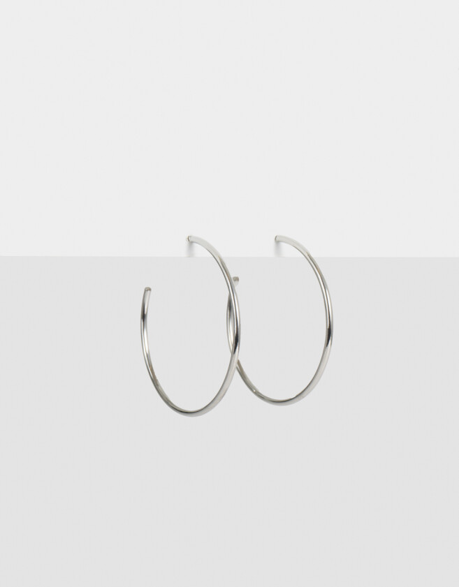 Aros Argollas De metal Argollas De Metal - Plateado