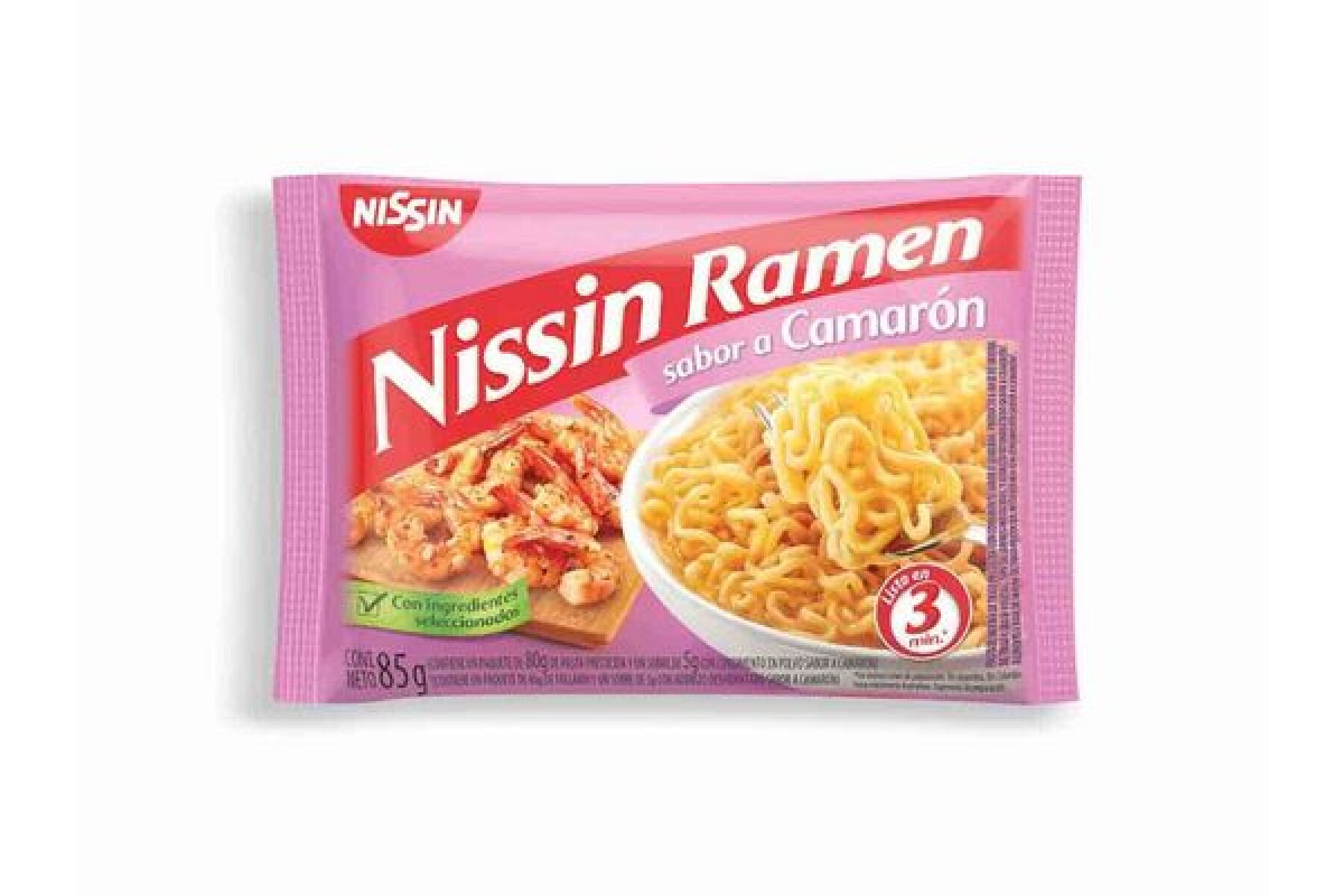 PASTA INSTANTANEA NISSIN RAMEN 80G CAMARON 