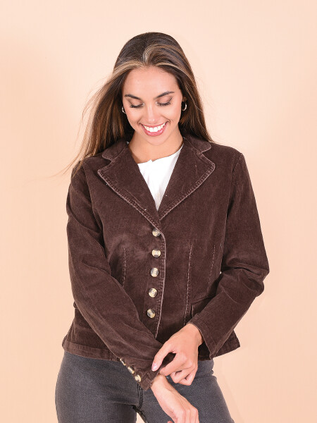 CHAQUETA JIMENA MARRON