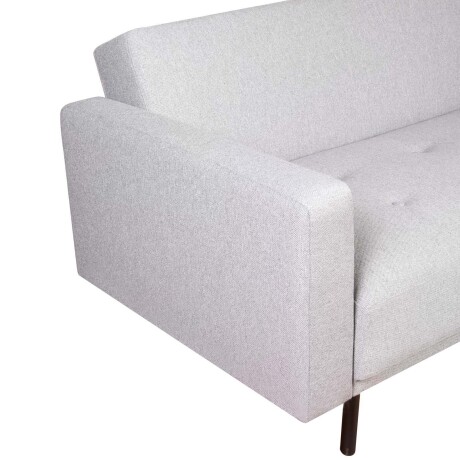 SOFÁ CAMA 2 CUERPOS TELA GRIS HUGO