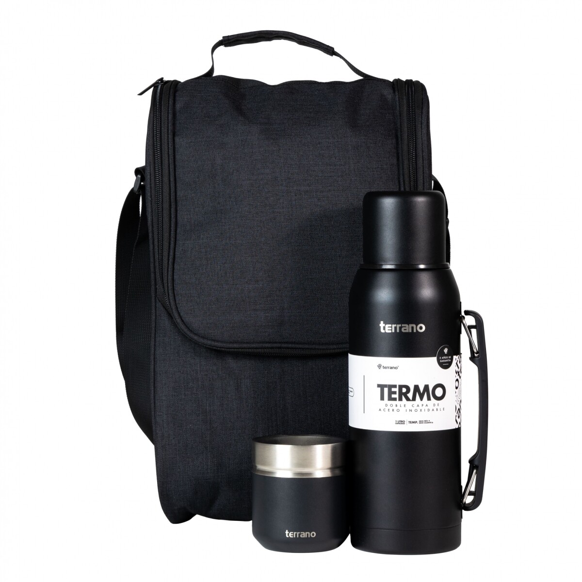 Kit Completo 1LT Premium + Morral Matero - Negro 