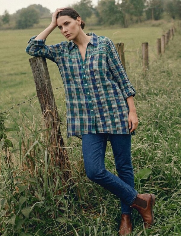 Camisa Cuadros MULTI/AZUL