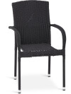 Silla apilable HALDBJERG negro Silla apilable HALDBJERG negro