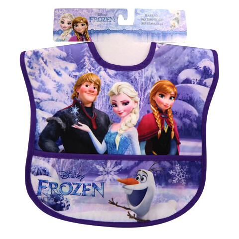 Babero Grande con cinta Adherente Sublimado Waterproof Frozen U