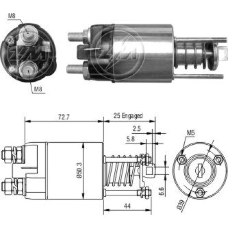 AUTOMATICO DE ARRANQUE FIAT PANDA FIRE MARELLI ZM AUTOMATICO DE ARRANQUE FIAT PANDA FIRE MARELLI ZM
