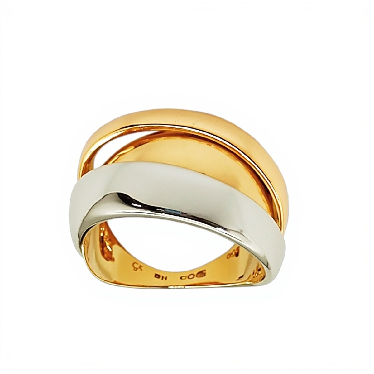 Anillo Trinity-Oro bajo-Sin Piedra-AN8189 - sinpiedra 