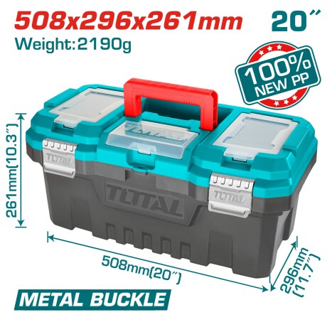 CAJA HERRAM 20ï BROCHE METAL TOTAL CAJA HERRAM 20ï BROCHE METAL TOTAL