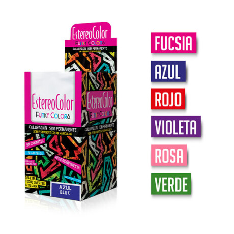 Tintas Funky EstereoColor Rojo