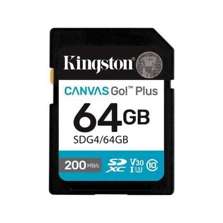 Memoria Kingston SDCG4 64GB Canvas Go Plus V30 Memoria Kingston SDCG4 64GB Canvas Go Plus V30