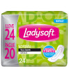 Ladysoft toallas femeninas tela normal c/alas x24