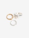 Sets Anillos Metal Anillo Set Metal - Dorado