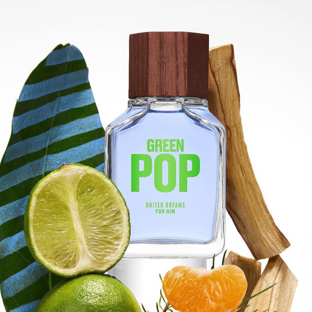 Benetton United Dreams Green Pop Hombre (Edición Limitada 2025) Eau de Toilette 100ml - Masculino