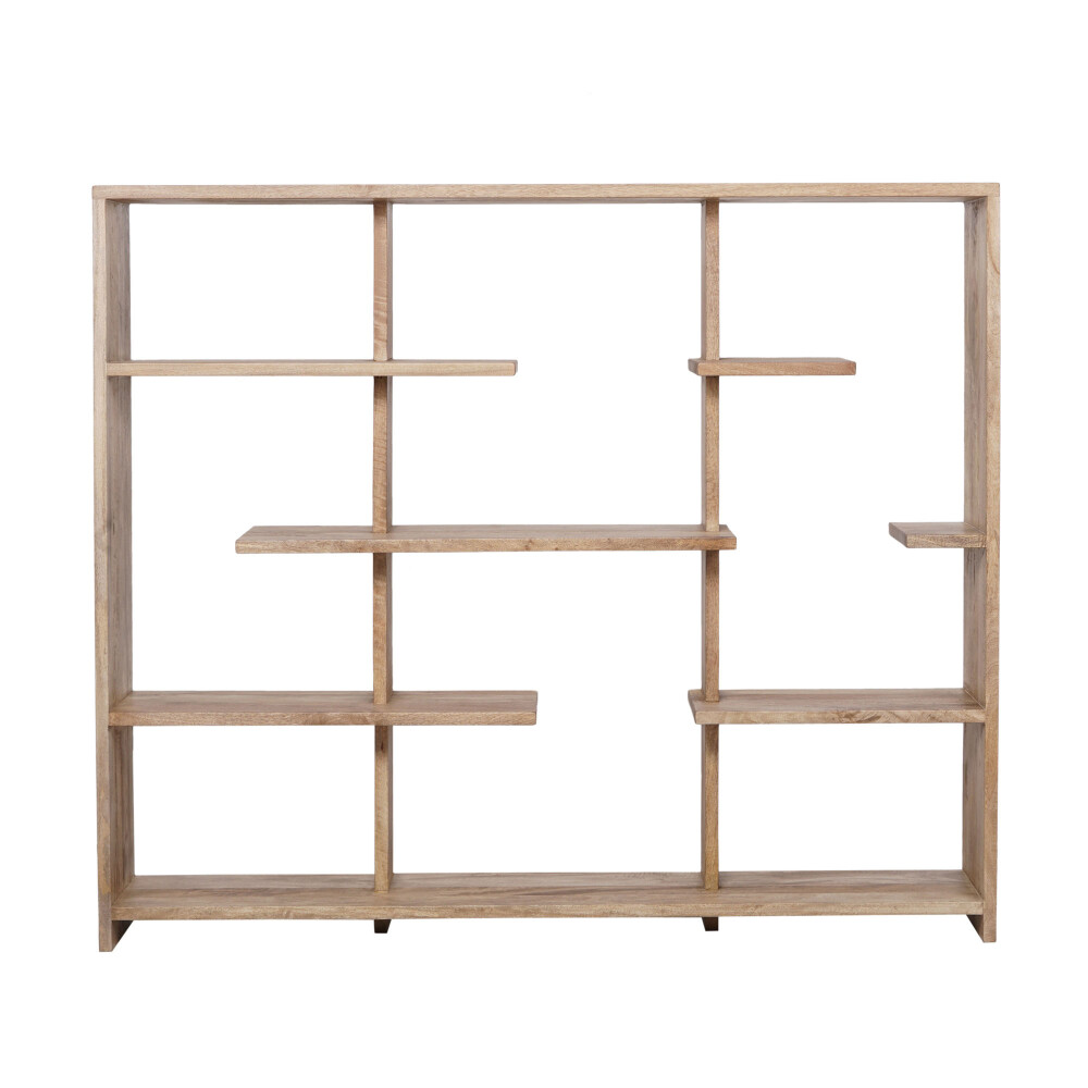 BIBLIOTECA MADERA-DE-MANGO NATURAL-BEIGE JUNO