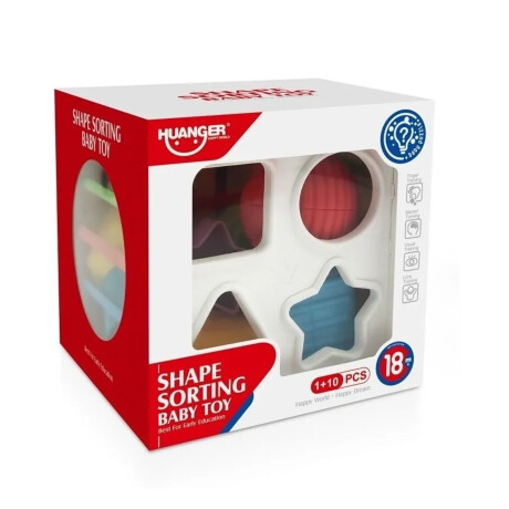 Cubo de Encastre Sensorial Didáctico de Estimulación Huanger Multicolor