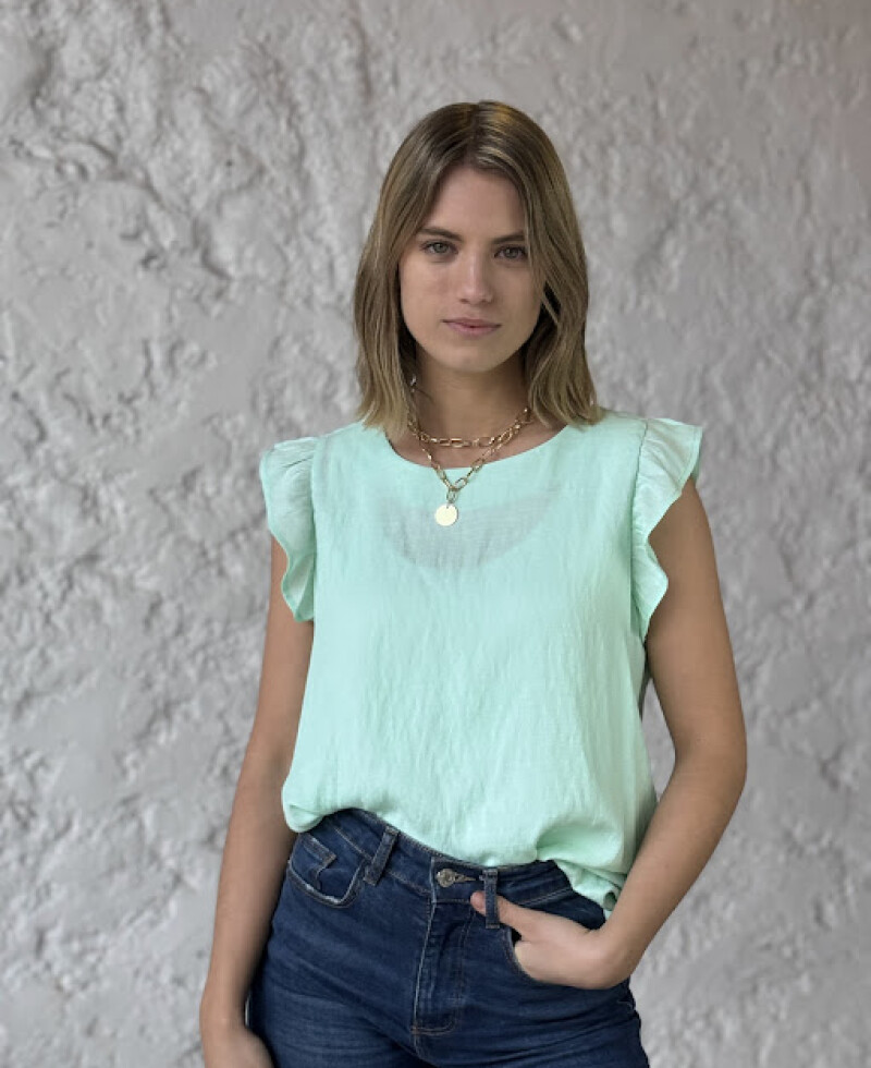 Blusa Valeria verde agua