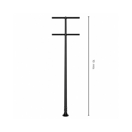 Columna Deportiva con Rack para 8 Focos 10mt Columna Deportiva con Rack para 8 Focos 10mt