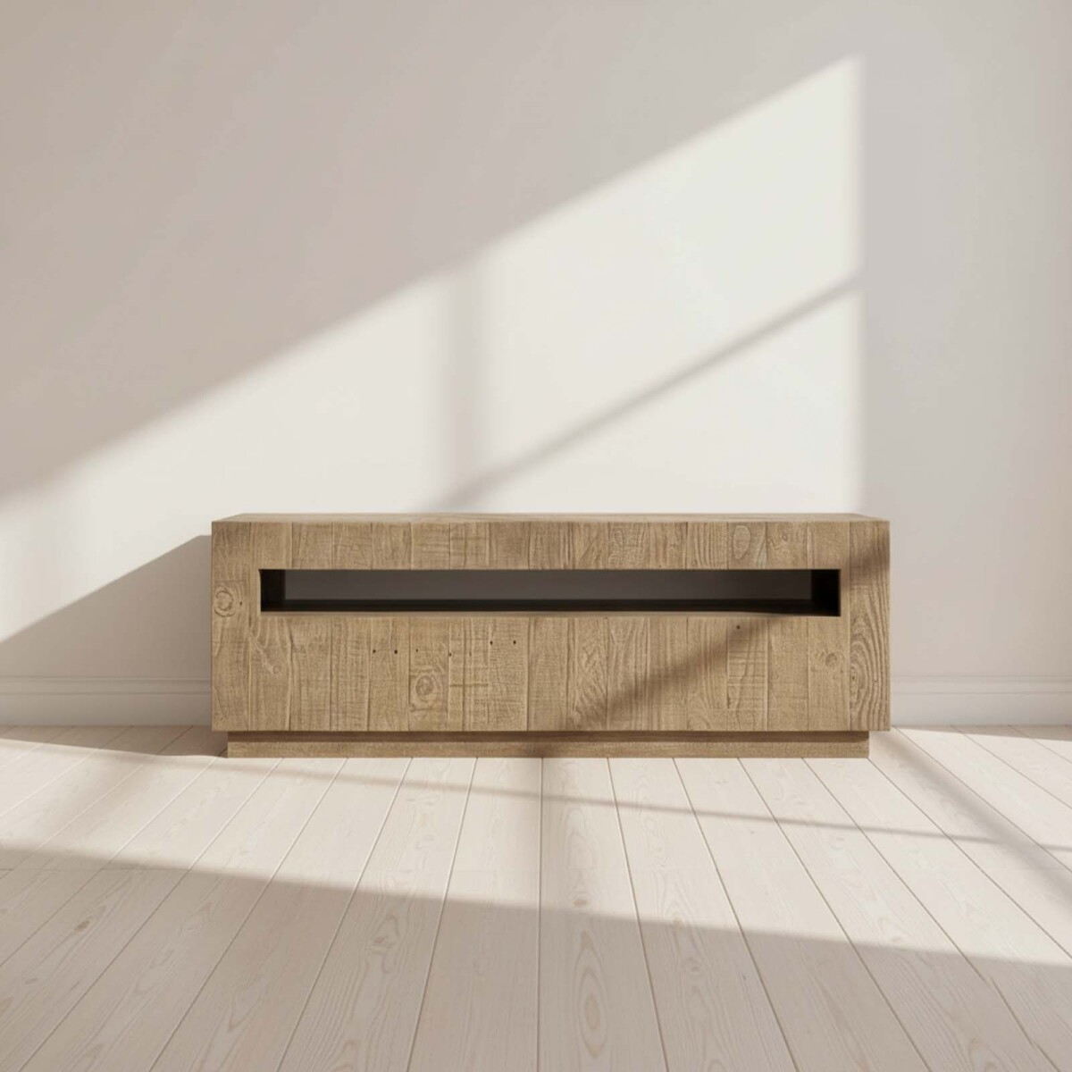 MUEBLE PARA TV - MADERA NATURAL-BEIGE TERRANOVA NATURAL 