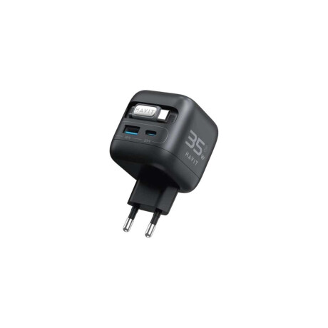 Cargador Havit UC250 GaN 35 W con Cargador para Reloj Cable USB-C Retráctil