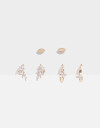 Aros Sets Strass Set De Aros Con Cubic Zirconia - Dorado