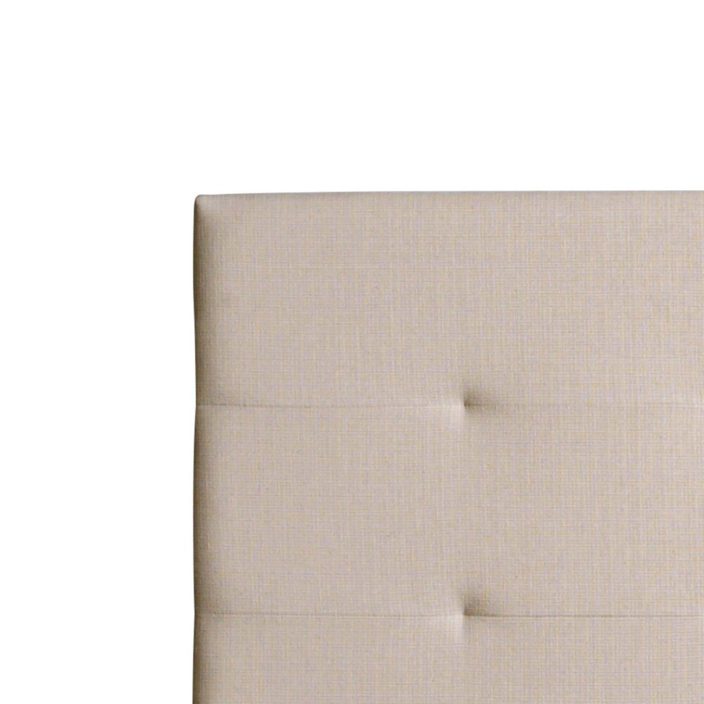 RESPALDO QUEEN TELA NATURAL-BEIGE CLIO