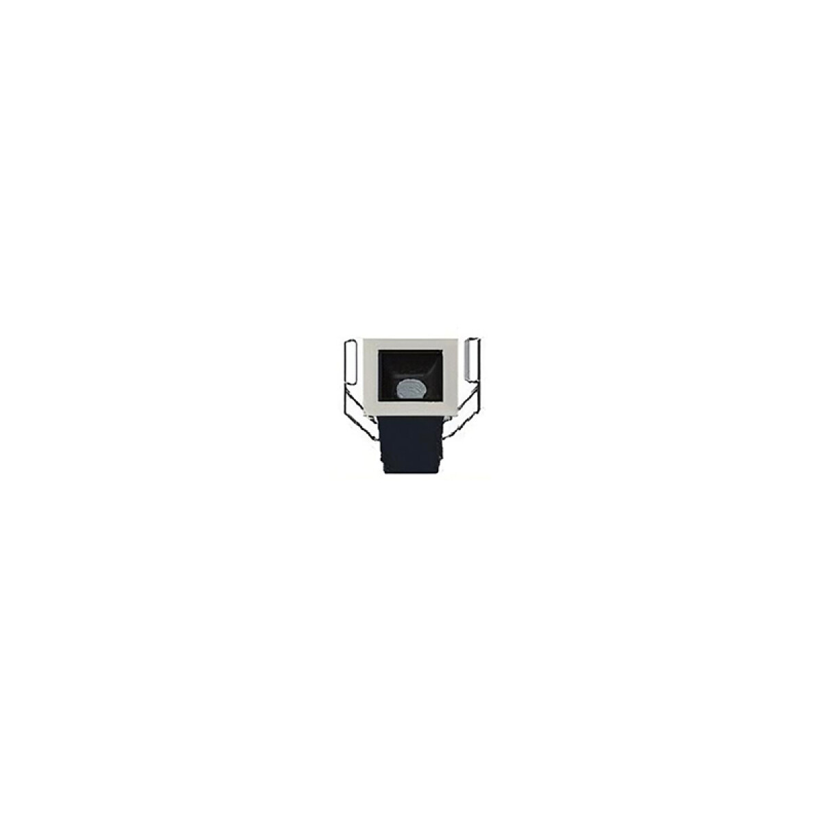 Downlight rect led 2W cálida 220V ac 160lm 30° - ZU0420 