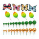 Topper Mariposas y Esferas Verde