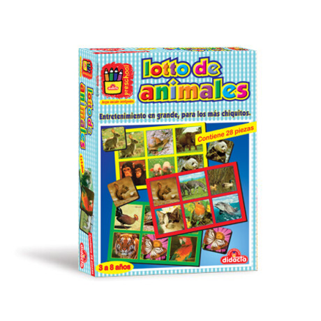 JUEGO DE MESA LOTTO DE ANIMALES PARA NIÑOS 28PCS DIDACTACTICO 170/04 Q20 JUEGO DE MESA LOTTO DE ANIMALES PARA NIÑOS 28PCS DIDACTACTICO 170/04 Q20