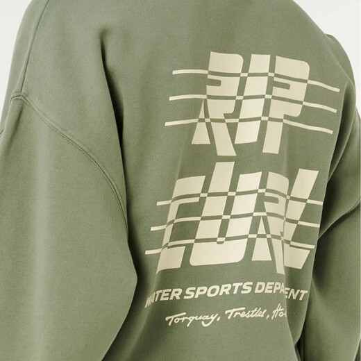 Buzo Rip Curl Sports Dept Drop Shoulder Crew - Verde Buzo Rip Curl Sports Dept Drop Shoulder Crew - Verde