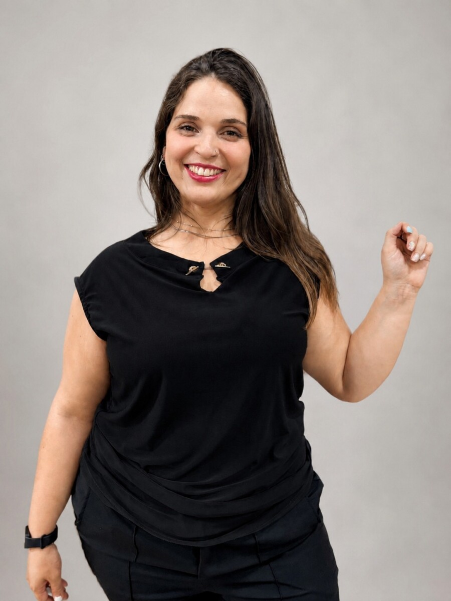 Musculosa Zafiro - Negro 