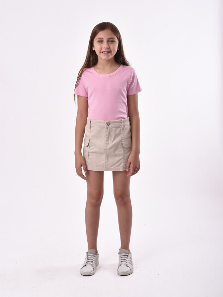 FALDA MARIAN BEIGE CLARO