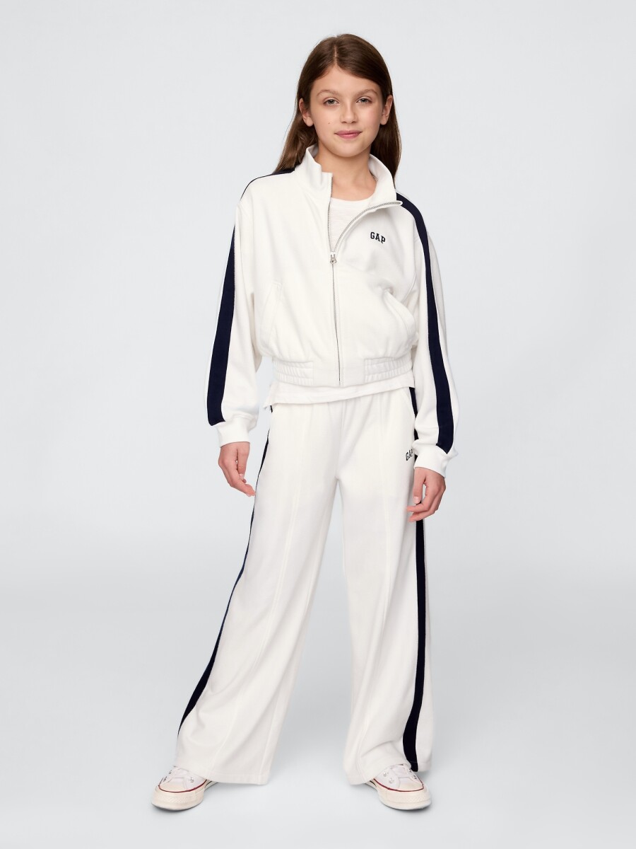 Pantalón Deportivo Logo Gap Sin Felpa Niña - New Off White Opt1 