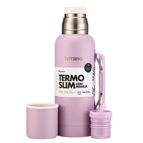 Termo Terrano Slim con Manija 750ML LILA