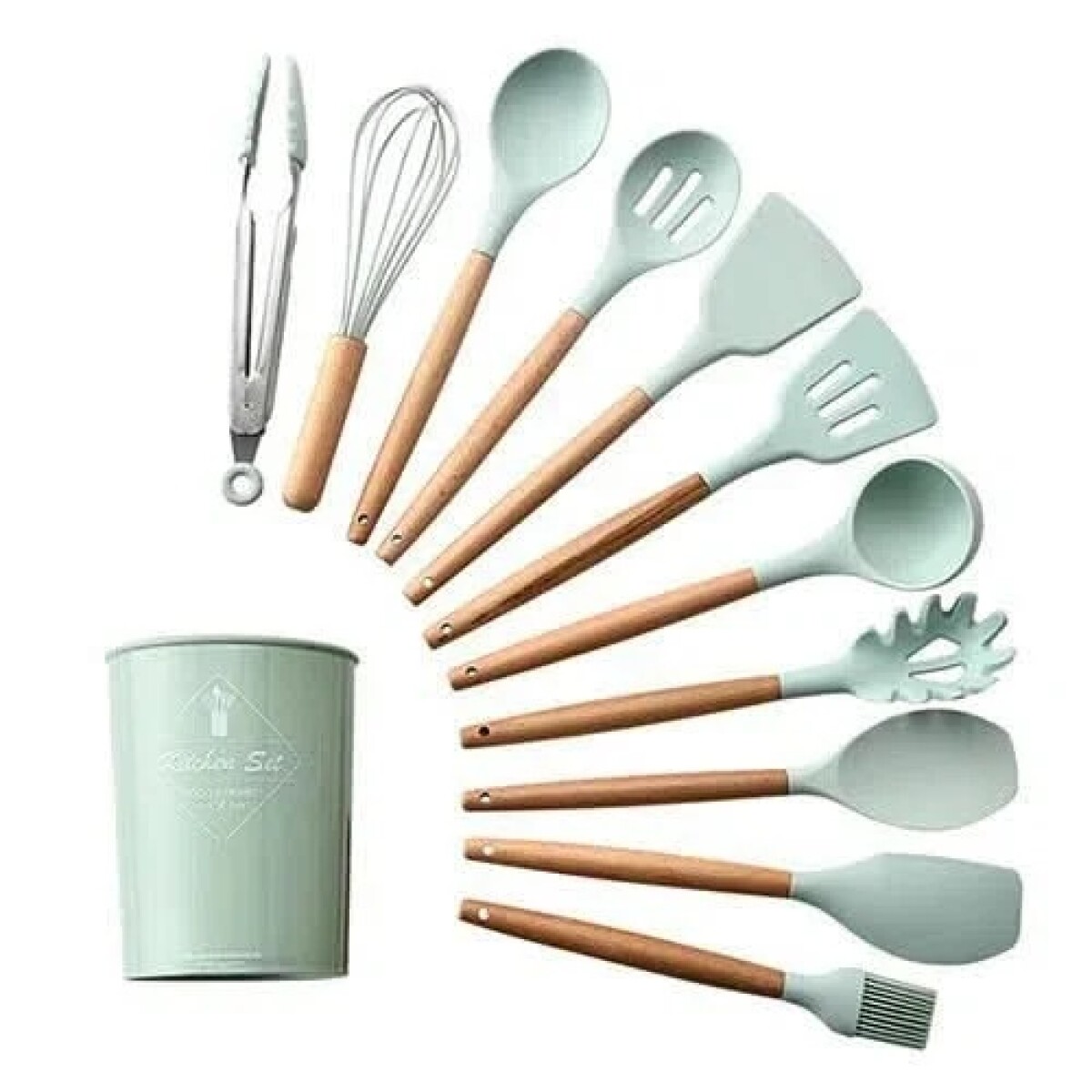 SET DE ESPÁTULAS ANTIADHERENTE 11 UNIDADES 12.5*12.5*33.5CM 