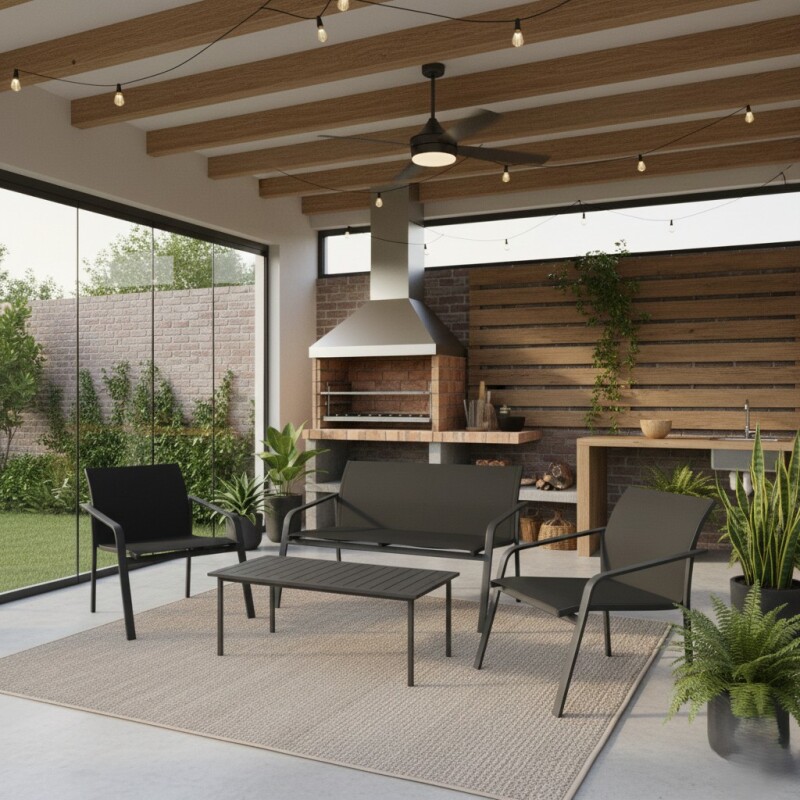 JGO JARDIN GRIS OSC 4PZAS Unica