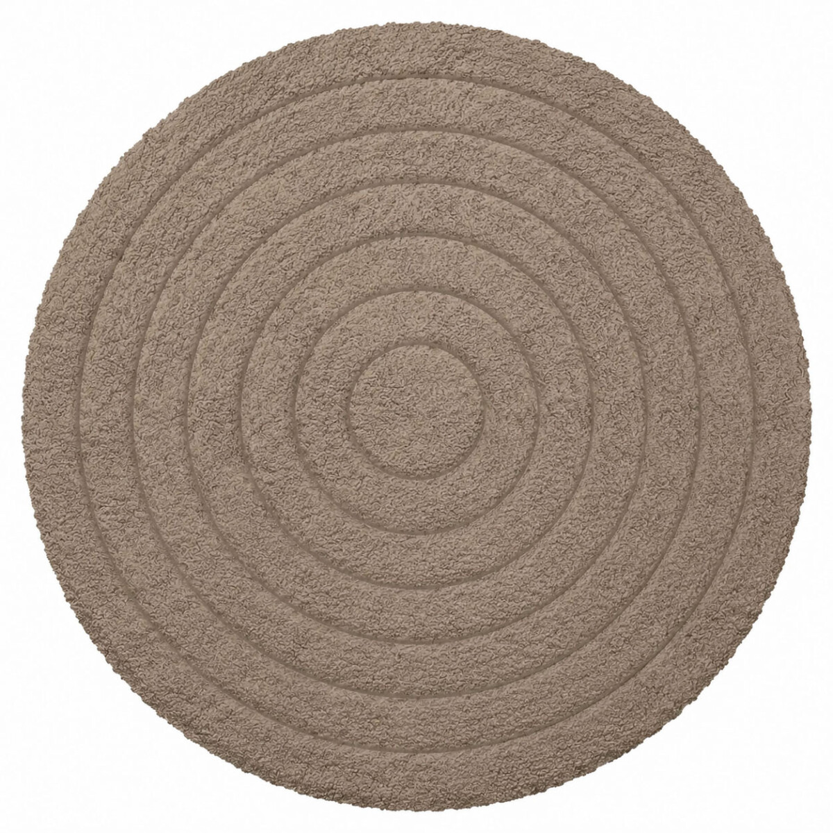 Alfombra Felpudo Redondo Ø 40Cm Deco Hogar Living Oficina - Marrón 