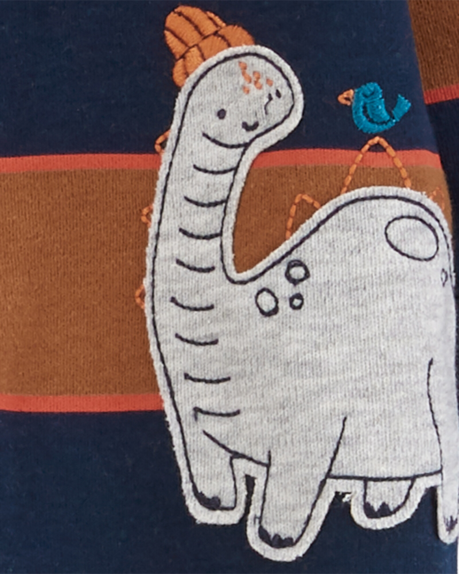 Pijama una pieza de algodón, con pie, estampa dino Pijama una pieza de algodón, con pie, estampa dino