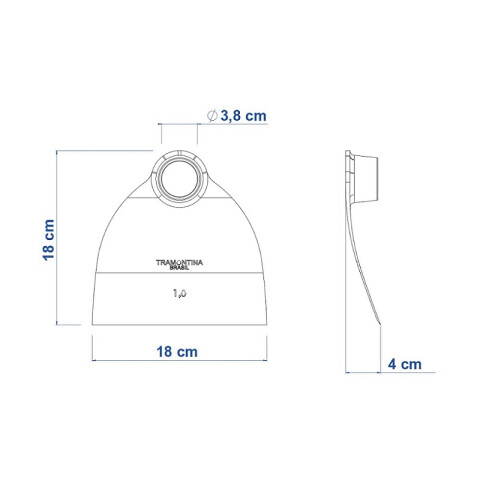 Azada 185 x 185mm, sin mango -TRAMONTINA TN1229