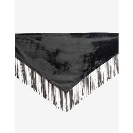 Pañuelo Con Flecos Negro
