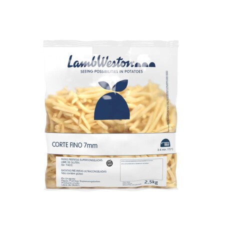 Papa Corte Fino Lamb Weston 2.5 Kg Papa Corte Fino Lamb Weston 2.5 Kg