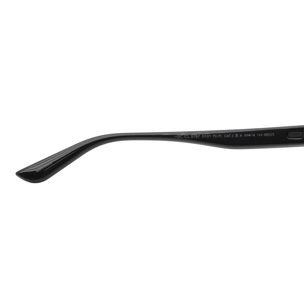 Lentes De Sol One Piece Bossa Nova De Policarbonato Negro/Negro