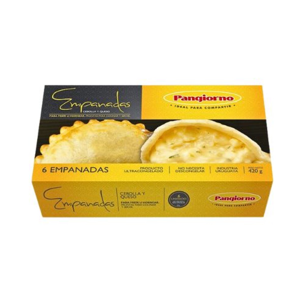 Empanadas Pangiorno - 6 ud. - 420 g - - Cebolla y Queso 