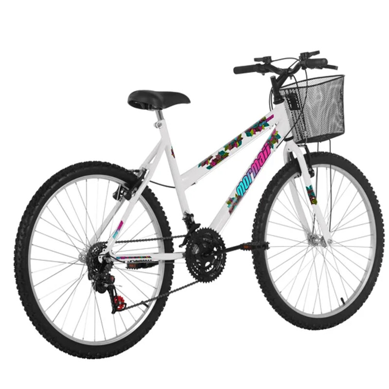 BICI MORMAII ECO ARO 26 MUJER SAFIRA CON CANASTO BLANCA Bici Mormaii Eco Aro 26 Mujer Safira Con Canasto Blanca