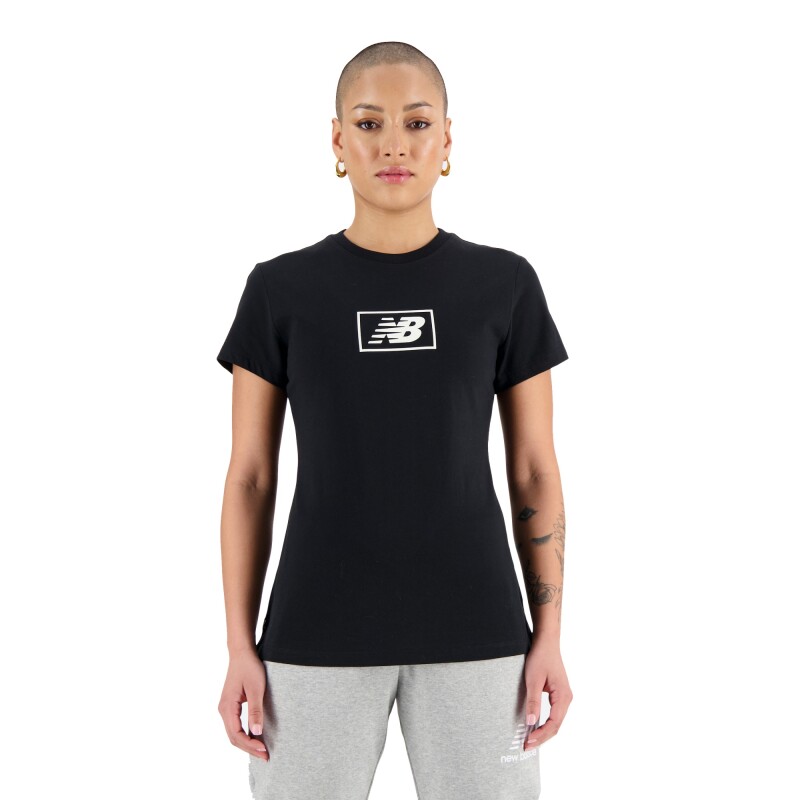 Remera New Balance de dama - WT33515BK BLACK