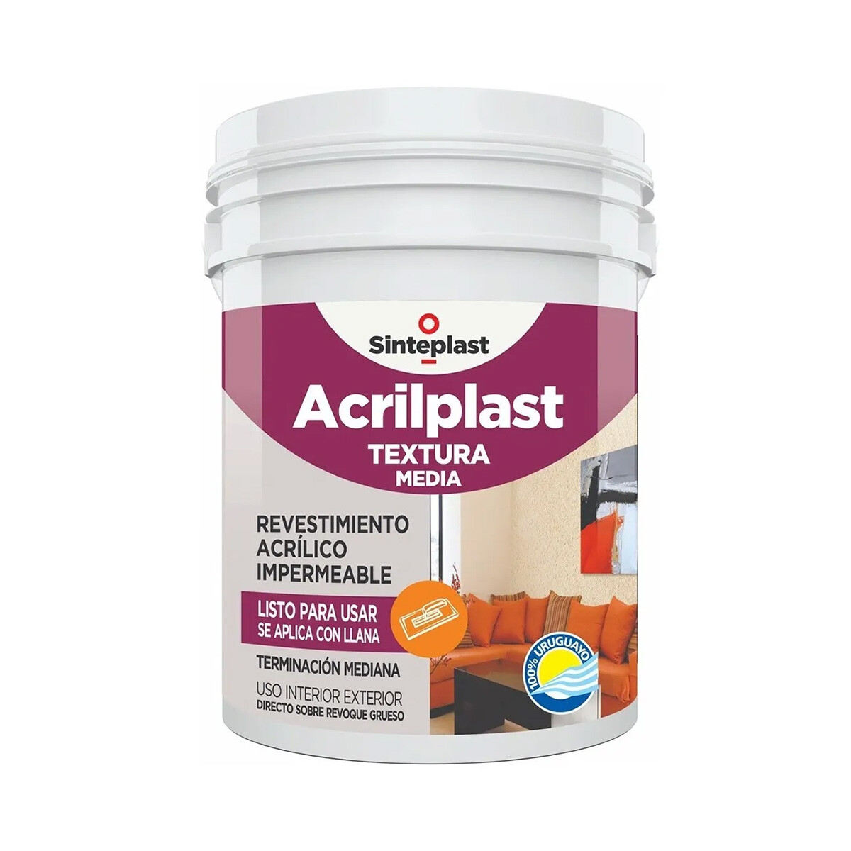 Acrilplast Textura Media 25kg - Color a Elección 