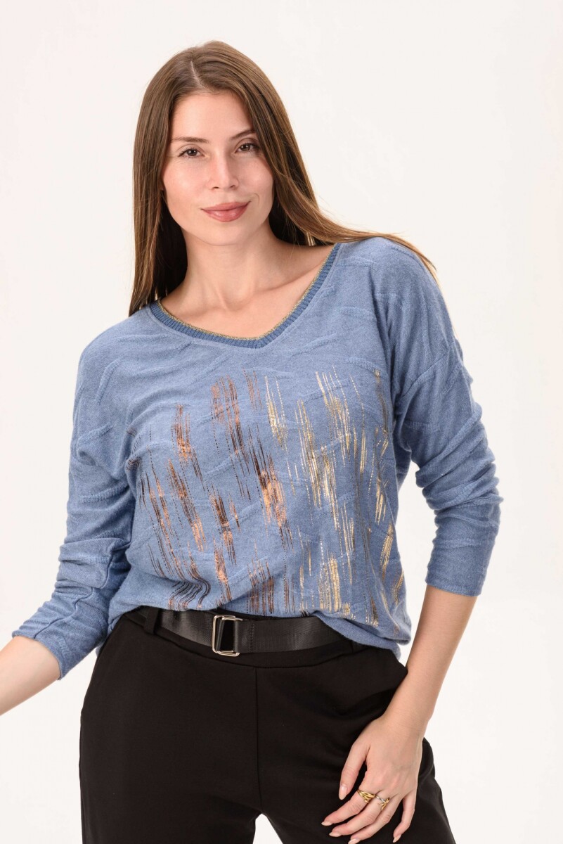Blusa Ginebra - Celeste 