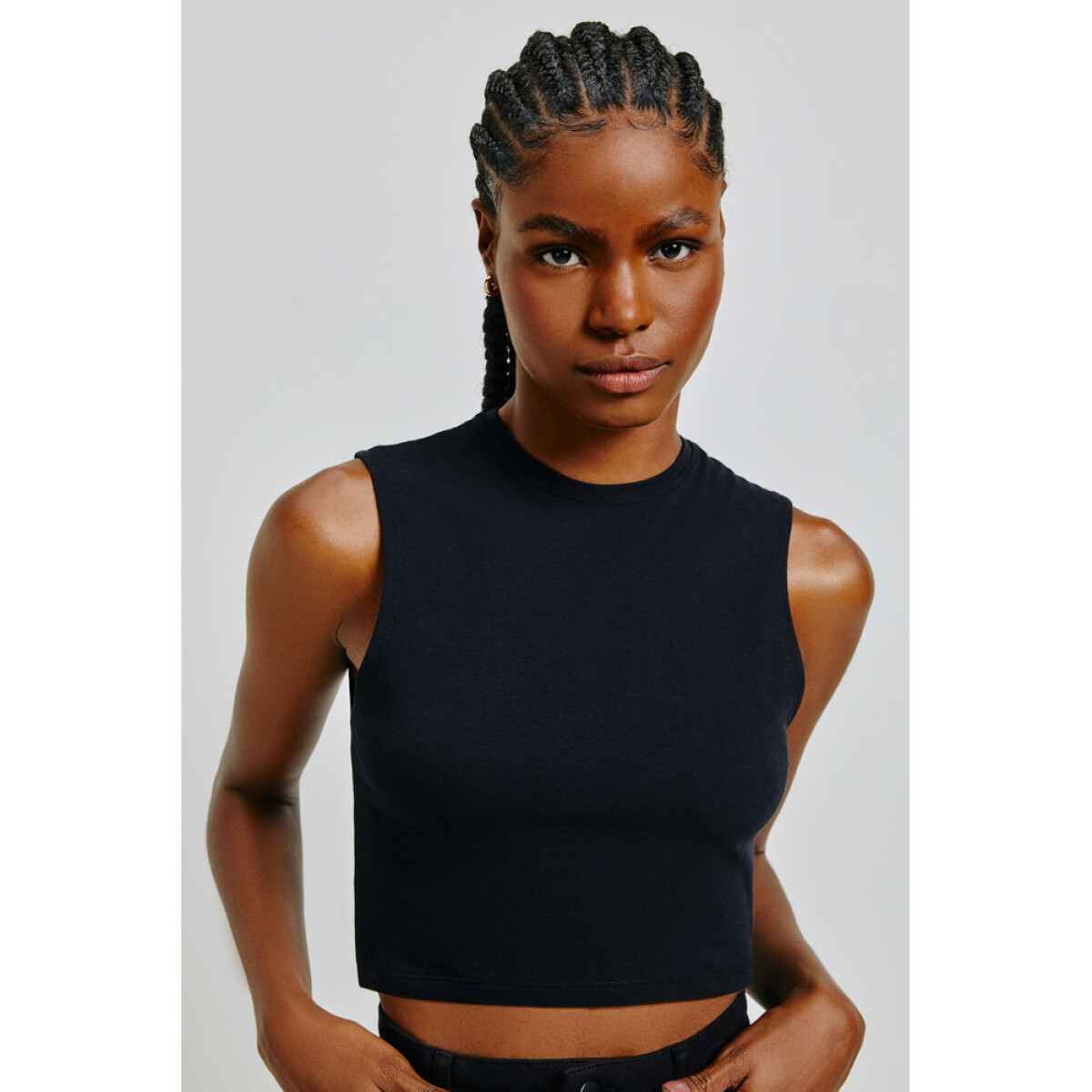 BLUSA SM FEM - NEGRO 