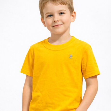 Remera Básica de Niños Amarilla