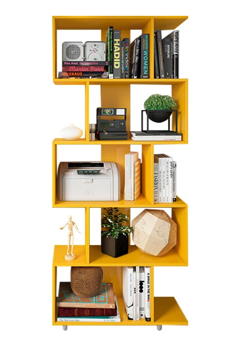 ESTANTERÍA BIBLIOTECA ARTECAS AMARILLA 